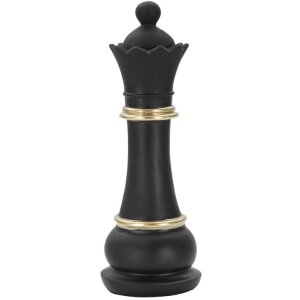 Mauro Ferretti Skulptur Queen 9x25,5 cm schwarz-gold