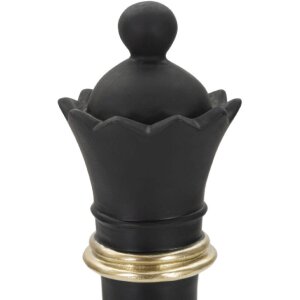 Mauro Ferretti Skulptur Queen 9x25,5 cm schwarz-gold