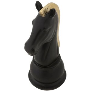 Mauro Ferretti Skulptur Horse 10,5x8,5x19 cm schwarz-gold