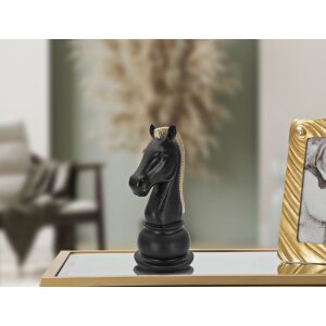 Mauro Ferretti Skulptur Horse 10,5x8,5x19 cm schwarz-gold