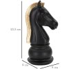 Mauro Ferretti Skulptur Horse 10,5x8,5x19 cm schwarz-gold