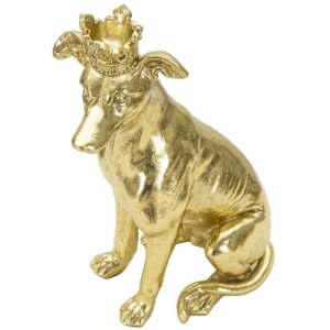 Mauro Ferretti Hundeskulptur Dog Gold 20x12,5x33 cm gold