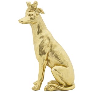 Mauro Ferretti Hundeskulptur Dog Gold 20x12,5x33 cm gold