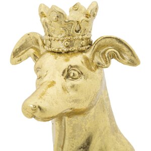 Mauro Ferretti Hundeskulptur Dog Gold 20x12,5x33 cm gold