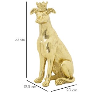 Mauro Ferretti Hundeskulptur Dog Gold 20x12,5x33 cm gold