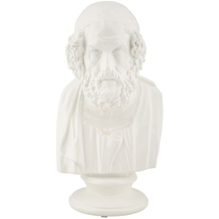 Mauro Ferretti Skulptur Sage 12,9x12,5x25 cm weiß