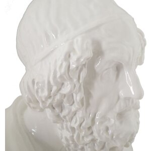 Mauro Ferretti Skulptur Sage 12,9x12,5x25 cm weiß