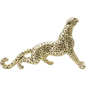 Mauro Ferretti Leopardenfigur 33x7,7x19,5 cm gold schwarz