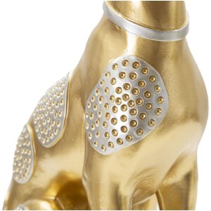 Mauro Ferretti sculptură câine Sit Dog 19.8x10x29 cm aur argint