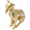 Mauro Ferretti sculptură câine Sit Dog 19.8x10x29 cm aur argint
