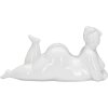 Mauro Ferretti Femeie Yoga Relaxare sculptură 32x12.5x16 cm alb