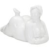 Mauro Ferretti Femeie Yoga Relaxare sculptură 32x12.5x16 cm alb