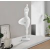 Mauro Ferretti Yogafigur stehend Woman Yoga 16x9x45,8 cm weiß