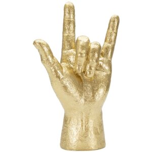 Mauro Ferretti Handskulptur Yeah Hand 14,5x7x23 cm gold