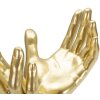 Mauro Ferretti Handskulptur Peace Hands 25x15x24 cm gold