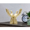 Mauro Ferretti Handskulptur Peace Hands 25x15x24 cm gold