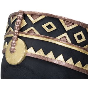 Mauro Ferretti Bust Massai Man 25x25x56 cm negru