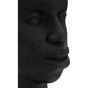 Mauro Ferretti Bust Massai Man 25x25x56 cm negru