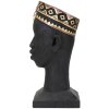 Mauro Ferretti Bust Massai Man 25x25x56 cm negru