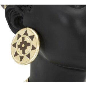 Mauro Ferretti Büste Massai Woman Cup 21,5x27,5x45 cm schwarz