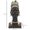 Mauro Ferretti Büste Massai Woman Cup 21,5x27,5x45 cm schwarz