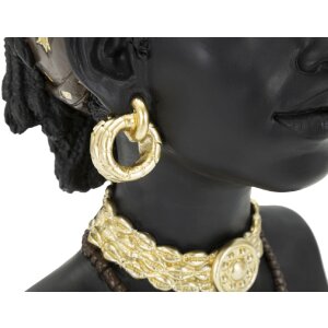 Mauro Ferretti Bust Massai Woman 19x18,5x30 cm negru