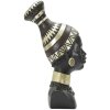Mauro Ferretti Bust Massai Femeie Trib 23x19x38,5 cm negru