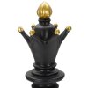 Mauro Ferretti Schachfigur Alfiere Ø 12,5x38,5 cm schwarz gold Dekoration