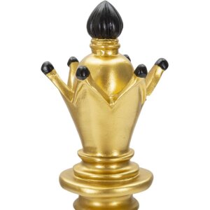 Mauro Ferretti Schachfigur Alfiere Ø 12,5x38,5 cm gold schwarz Dekoration