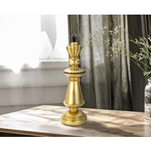 Mauro Ferretti piesă de șah rege Ø 11x32.5 cm aur negru decor