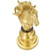 Mauro Ferretti Schachfigur Pferd Deko 14x11x27 cm gold schwarz