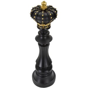 Mauro Ferretti Schachfigur König Ø14x50 cm schwarz gold