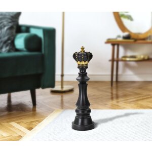 Mauro Ferretti Schachfigur König Ø14x50 cm schwarz gold
