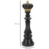 Mauro Ferretti Schachfigur König Ø14x50 cm schwarz gold
