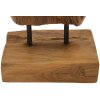 Mauro Ferretti Akar Skulptur Teakholz braun 18x13x55 cm