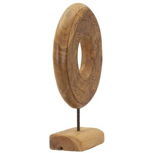 Mauro Ferretti Skulptur Dorat aus Teakholz 28x10x38 cm braun