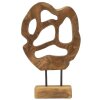 Mauro Ferretti Skulptur Lubang aus Teakholz 25x10x38 cm braun