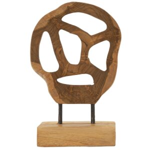 Mauro Ferretti Skulptur Lubang aus Teakholz 18x10x27 cm...