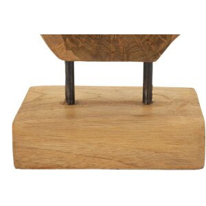 Mauro Ferretti Skulptur Lubang aus Teakholz 18x10x27 cm braun