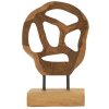 Mauro Ferretti Skulptur Lubang aus Teakholz 18x10x27 cm braun