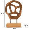 Mauro Ferretti Skulptur Lubang aus Teakholz 18x10x27 cm braun