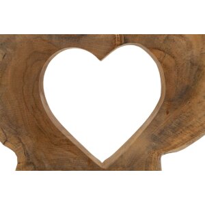 Mauro Ferretti Skulptur Hasi Teakholz 28x10x38 cm braun