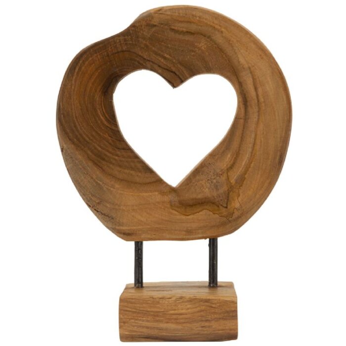 Mauro Ferretti sculptură Hasi lemn de tec 20x10x28 cm maro