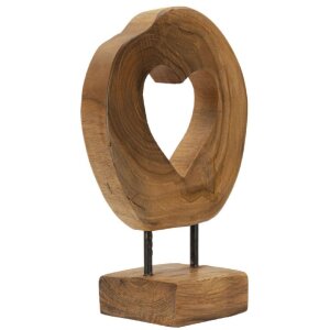 Mauro Ferretti Skulptur Hasi Teakholz 20x10x28 cm braun