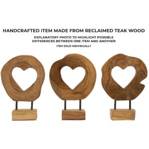 Mauro Ferretti sculptură Hasi lemn de tec 20x10x28 cm maro