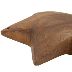 Mauro Ferretti Deko Stern Teakholz Ø19x5 cm braun