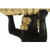 Mauro Ferretti decorativ maimuță castron Ø23x31.5 cm negru aur lucios