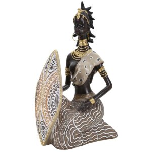 Mauro Ferretti Masai Figur sitzend 13,5x9x24,5 cm