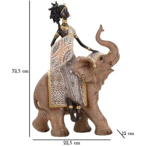 Mauro Ferretti Masai cu elefant 22.5x12x32.5 cm