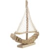 Mauro Ferretti Deko Segelboot 45x7x45 natur